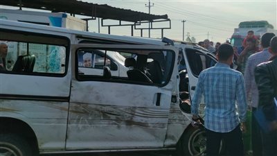 خروج 11 مصابًا في انقلاب ميكروباص بكفر الشيخ من المستشفى 