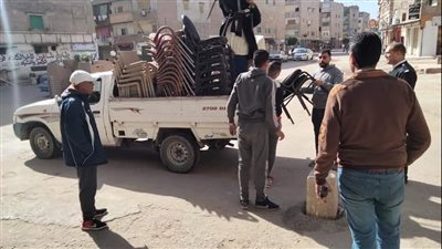 رفع 881 إشغال طريق مخالف خلال حملات مكبرة بالبحيرة