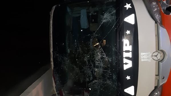 الأتوبيس عقب الحادث