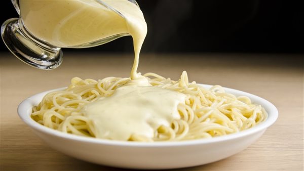 مكرونة وايت بالكريمة