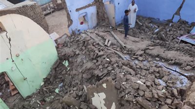 حياة كريمة: حددنا 26 منزل أكثر تضررًا بأسوان من السيول ليتم العمل عليهم | صور 