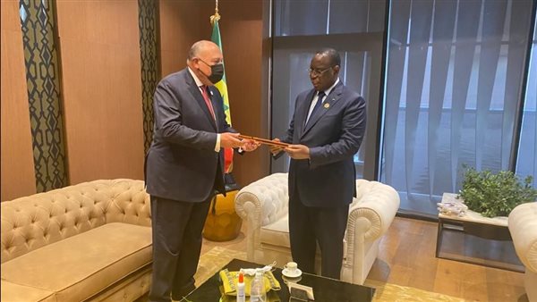 شكري والرئيس السنغالي