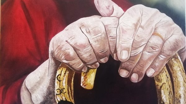 إحدى اللوحات المشاركة