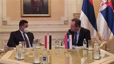 سفير مصر في بلجراد يبحث التعاون الثنائي مع رئيس الجمعية الوطنية الصربية 