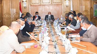 محافظ قنا يناقش الموقف التنفيذي لمشروعات الخطة الاستثمارية للعام المالي الجديد