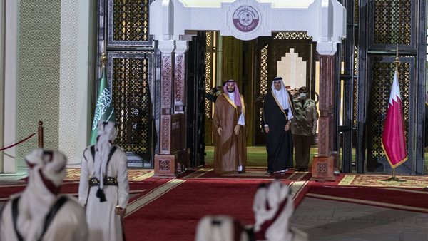 تميم يستقبل بن سلمان