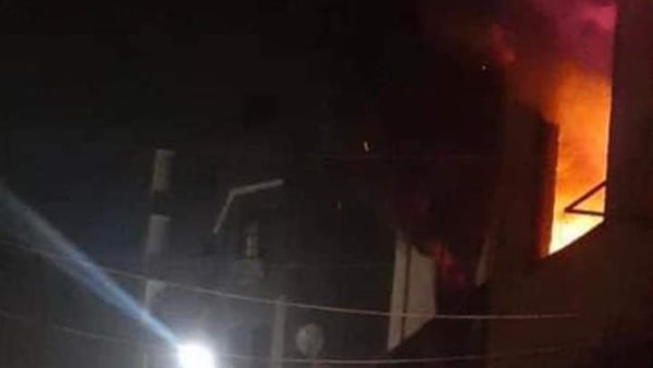 حريق بمخزن سجاد بأسيوط