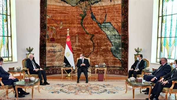  الرئيس السيسي وميقاتي