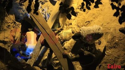 بث مباشر| لحظة استخراج تابوت فرعوني من مقبرة بمنطقة عين شمس