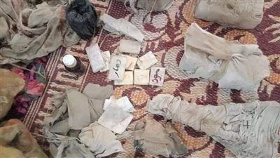 استخراج أعمال سفلية وملابس مكتوب عليها أسماء أسر بغرض الفراق بينهم بمقابر بنها في القليوبية