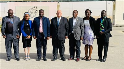 التنمية الصناعية ومدينة الجلود بالروبيكى تستقبلان وفد كلية الدفاع الوطني الكينية