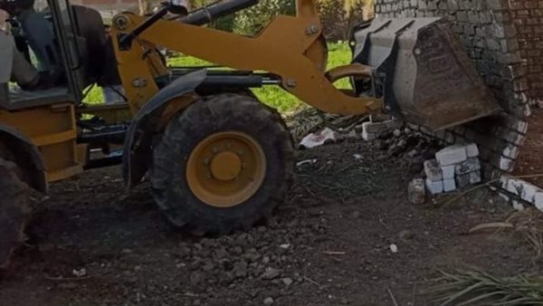 إزالة تعديات في الفيوم