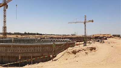 وفد من طلاب كلية الهندسة يتفقدون محطة المعالجة الغربية بـ6 أكتوبر | صور