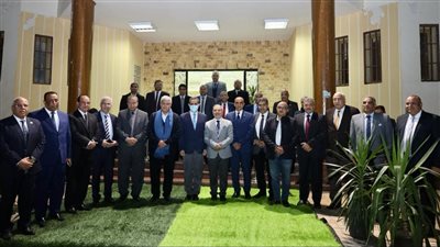 رئيس جامعة طنطا يستقبل محافظ الغربية و9 رؤساء جامعات ونائبي وزير التعليم العالي