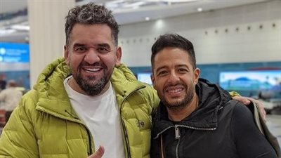 صدفة تجمع حسين الجسمي ومحمد حماقي.. والأخير: مستني أشوفك في مصر