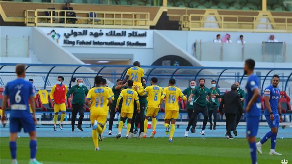 جانب من مباراة النصر