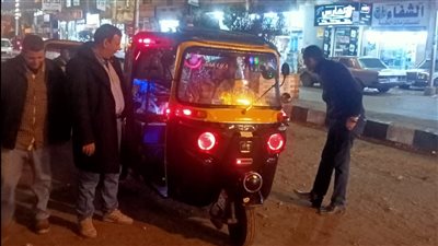 حملة لضبط مكبرات الصوت بالتوك توك داخل الحامول بكفر الشيخ| صور 