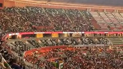 بث مباشر| كامل العدد.. 60 ألف مشجع يحضرون مباراة تونس والجزائر في نهائي كأس العرب