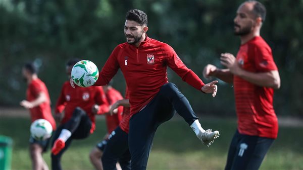 جانب من مران الأهلي