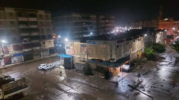 سقوط أمطار غزيرة