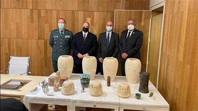 مصر تسترد من إسبانيا 36 قطعة أثرية مُهربة | صور 