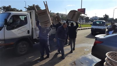 جهاز العاشر من رمضان يشن حملة لـ إزالة الباعة الجائلين بالمناطق الحيوية │ صور
