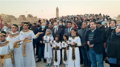 مدير معابد الكرنك: إقبال تاريخي لمشاهدة تعامد الشمس على قدس الأقداس | صور