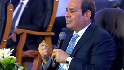 السيسي: أنا كمسئول عن الناس مبفكرش إلا في الحفاظ على الدولة 