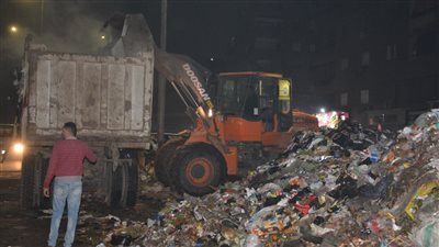 رفع 2000 طن مخلفات وقمامة بشوارع شبرا الخيمة