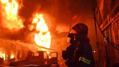 الدفع بسيارتي إطفاء لإخماد حريق بمنطقة العكرشة بالخانكة 