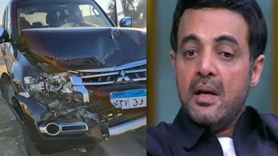 مكانش نايم.. تفاصيل تعرض عمرو محمود ياسين لحادث سير