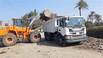 رفع وإزالة 160 طنًا من المخلفات والقمامة بالواسطي ببني سويف
