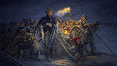 جورج واشنطن يعبر نهر ديلاوير بجنوده خلال الثورة الأمريكية.. هل نجحت مهمته؟ 