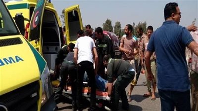 بالأسماء.. 12 مصابا إثر حادث تصادم سيارتين ببحر البقر ببورسعيد