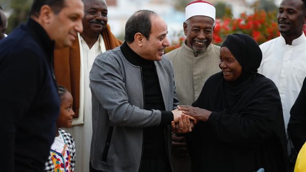 زيارة السيسي لقرية