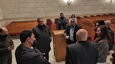 رئيس الإنجيلية يتابع استعدادات قصر الدوبارة للاحتفال بعيد الميلاد