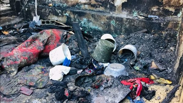 جانب من الحريق