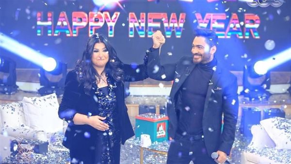 تامر حسني ومنى الشاذلي