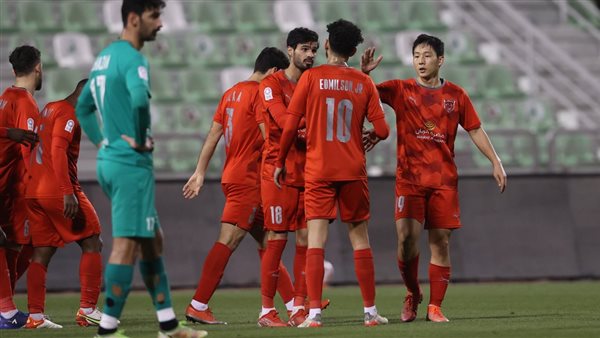 احتفال لاعبي الدحيل