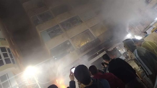 حريق في برج سكني