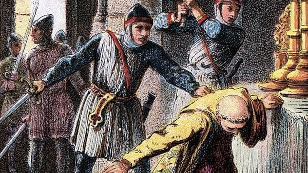 لوحة تجسد قتل القديس