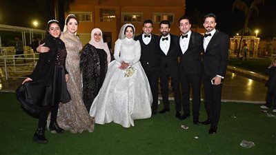 حفل زفاف الدكتورة آية الديب على الأستاذ أحمد المرجاوي وسط حضور الصحفيين والإعلاميين |صور