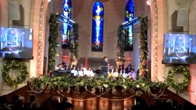 احتفالات رأس السنة من كنيسة قصر الدوبارة الإنجيلية | لايف 