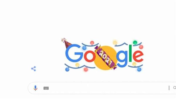 جوجل يحتفل برأس السنة