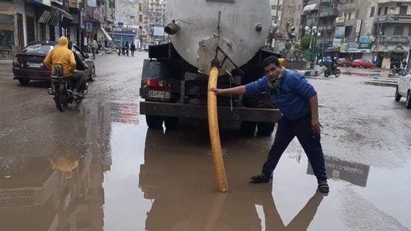 كسح وشفط مياه الأمطار