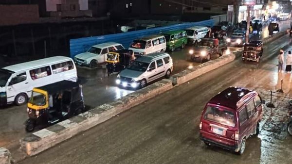 سقوط أمطار بأسيوط