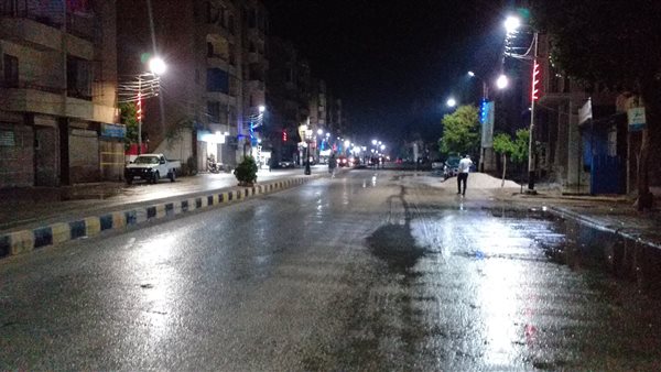 سقوط أمطار غزيرة