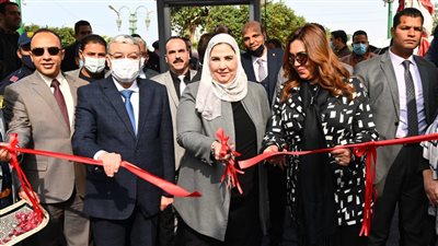 وزيرة التضامن الاجتماعي تفتتح معرض ديارنا للأثاث بالمنيا