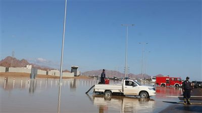 محافظ جنوب سيناء: 4 انهيارات في الطريق الدولي بسبب السيول