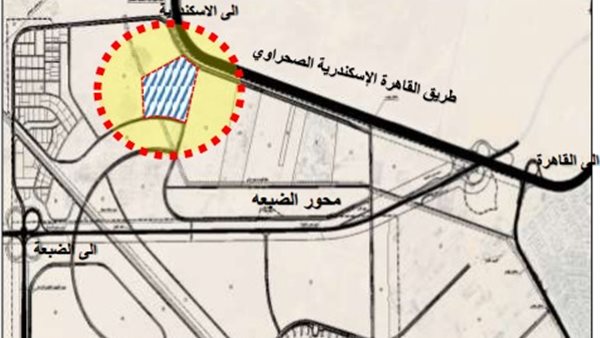 موقع قطعة الأرض علي